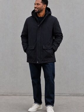Carhartt WIP (Work In Progress) Black Hooded Parka Jacket – XL